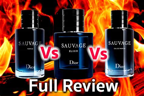 dior sauvage parfum vs eau de parfum|Dior Sauvage elixir vs edt.